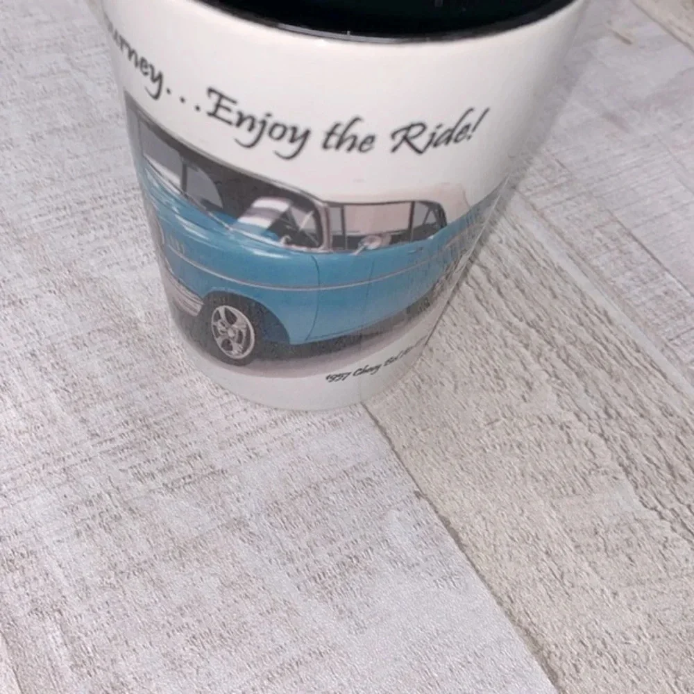 1957 Chevy bel air coupe car coffee mug